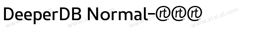 DeeperDB Normal字体转换